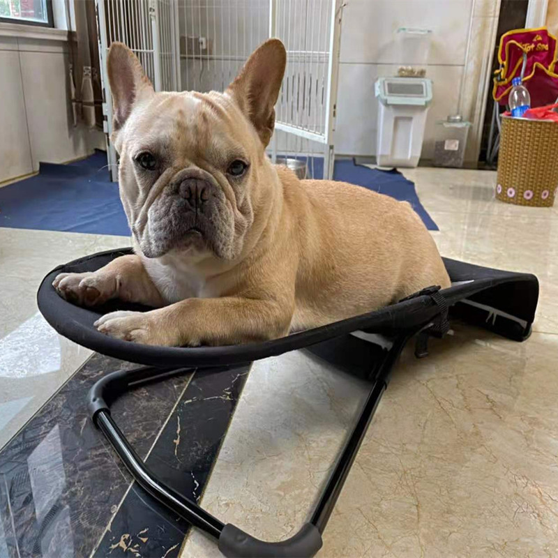 Cross-border new pet rocking chair sleeping bag, dog rocking chair pet bed, foldable French bulldog and Teddy sleeping bed dog bed