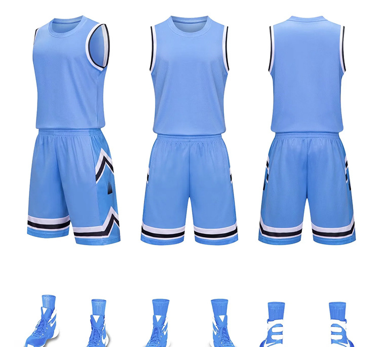Men's Basketball Uniform Set For Team Training And Competition_voghion.com