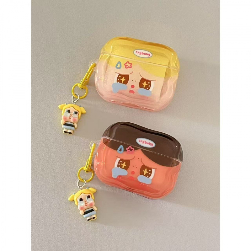Super lindos y lindos crybaby crybaby auriculares para AirPods 1 / 2 / 3 / 4 / pro / pro2 auriculares