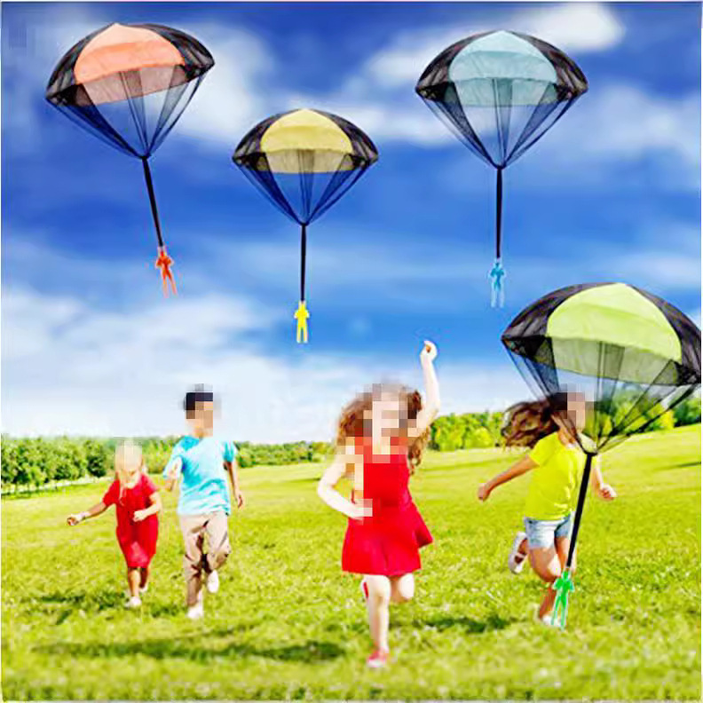 Hand Throwing Parachute Kindergarten Toy Square Beach Hand Throwing Toy Parent-Child Jumping Sports Toy Game Competition