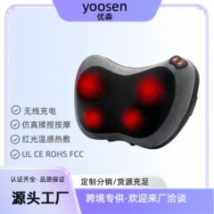 国境を越えた頸椎マッサージャー腰肩と首マッサージャー車家庭用 8 ヘッドフルインテリジェント加熱電気マッサージ枕