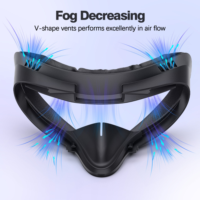 Meta/Oculus Quest2 メガネマスク交換用マスクブラケットと互換性あり、近視メガネに適した PU レザー|undefined