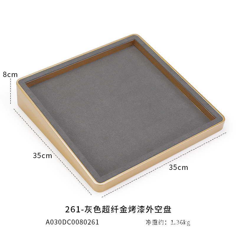Ahora Weichuang mostrador de joyería placa de exhibición de gran capacidad pulsera gris ultra delgada orejas anillo placa de joyería de pintura horneada