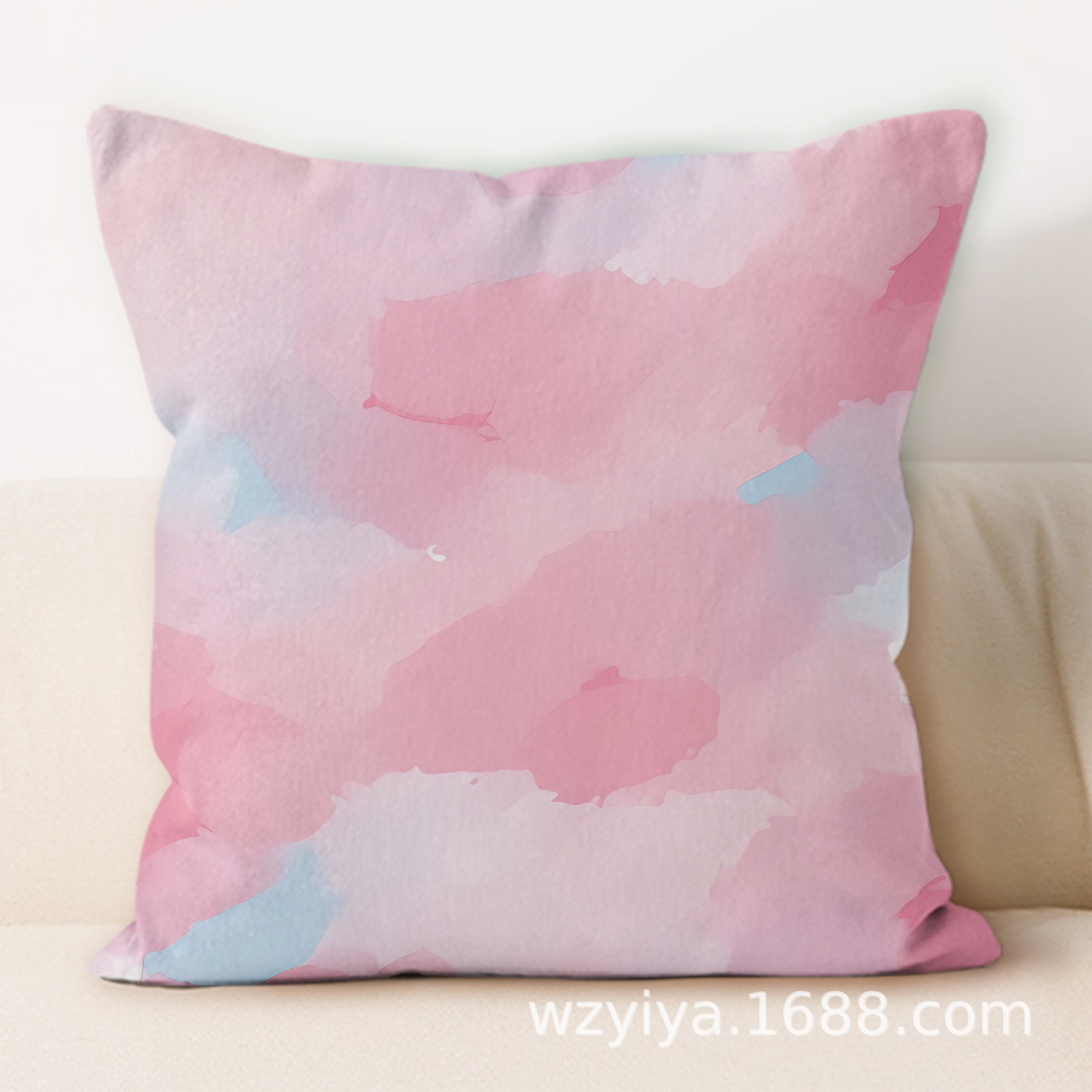 Colores de impresión de almohada de abrazo simple y moderna decoración de sofá de sala de estar almohada de cabecera desmontable cuadrada