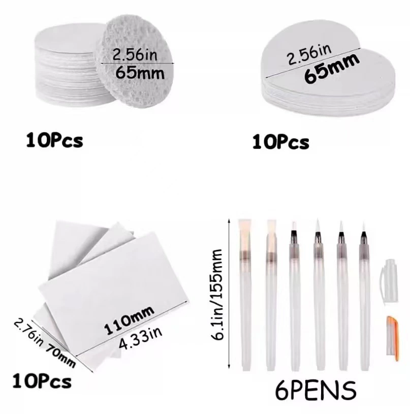 Прямые продажи с фабрики, 3D художественная живопись, губка, доска для рисования, бумага, древесная целлюлоза, хлопок, водопоглощающая бумага для рисования, расширение, набор для рисования водой своими руками