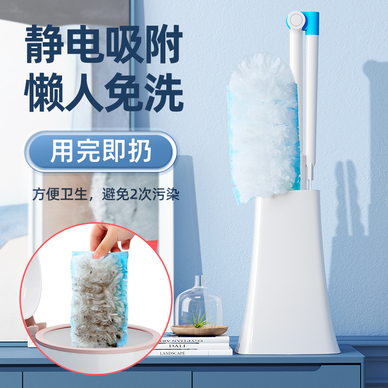Wholesale Customized Double Sided Electrostatic Duster Cleaning Dust Sweeping Disposable Dust Household Vacuum Retractable Feather Duster