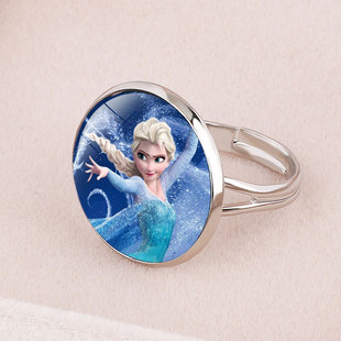 Cartoon Princess Series Frozen Aisha Children's Ring Snow White Snow Treasure Cinderella Bracelet