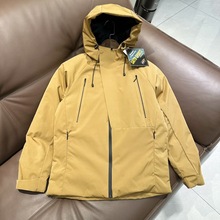 迪家同款无标平替秋冬新款立体剪裁连帽防泼水保暖棉服男外套