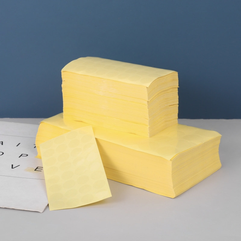 Etiqueta adhesiva de sellado transparente fuertemente pegajosa Etiqueta adhesiva redonda Caja de regalo Etiqueta adhesiva de la caja de máquina de vuelo Etiqueta adhesiva redonda