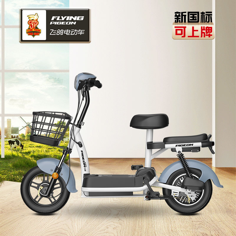 Flying pigeon niño pequeño coche eléctrico nuevo estándar nacional 48v dos ruedas adulto batería coche al por mayor entidad especial