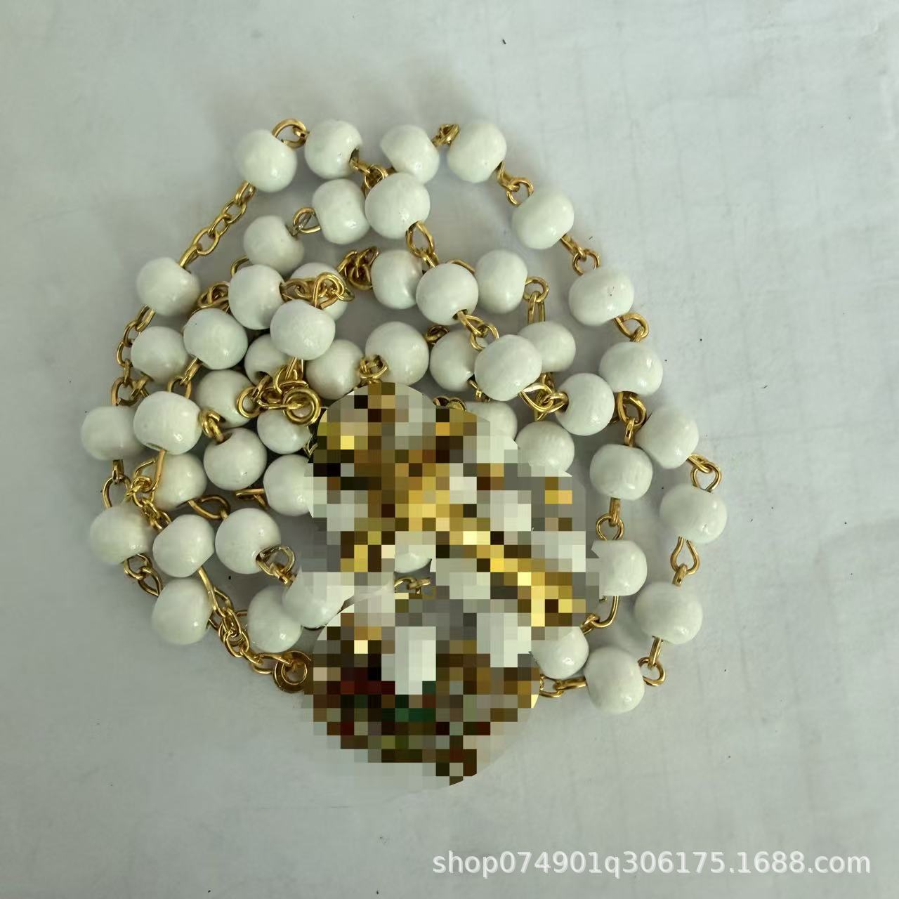Collar de fragancia, collar de cuentas de madera, suministro transfronterizo, comercio exterior, suministro, collar de cuentas de rosario, 59 cuentas