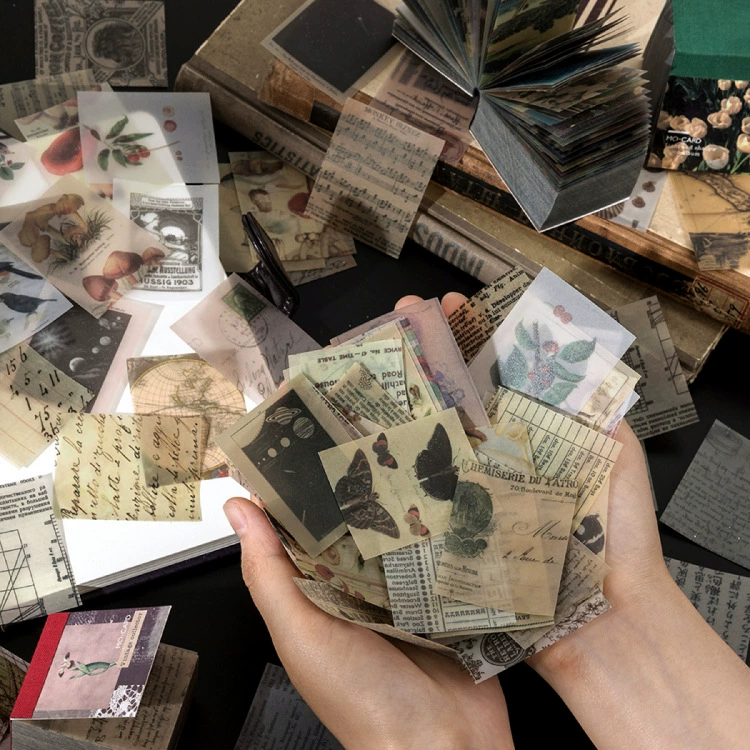 Одна дневка день, 366 материалов рукописный учёт декоративный DIY коллаж не вязкость литературный ретро сульфатная основа бумага