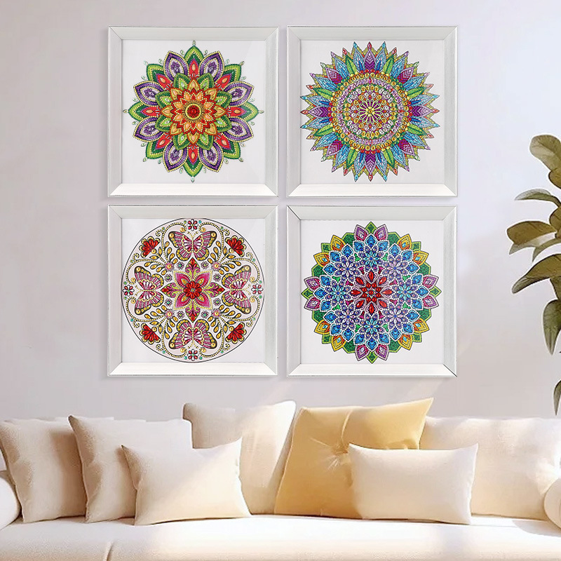 Ventas transfronterizas calientes nórdicas pinturas de diamantes 5D de forma extraña mariposa dibujos animados puntos de perforación fábrica venta directa pintura decorativa al por mayor