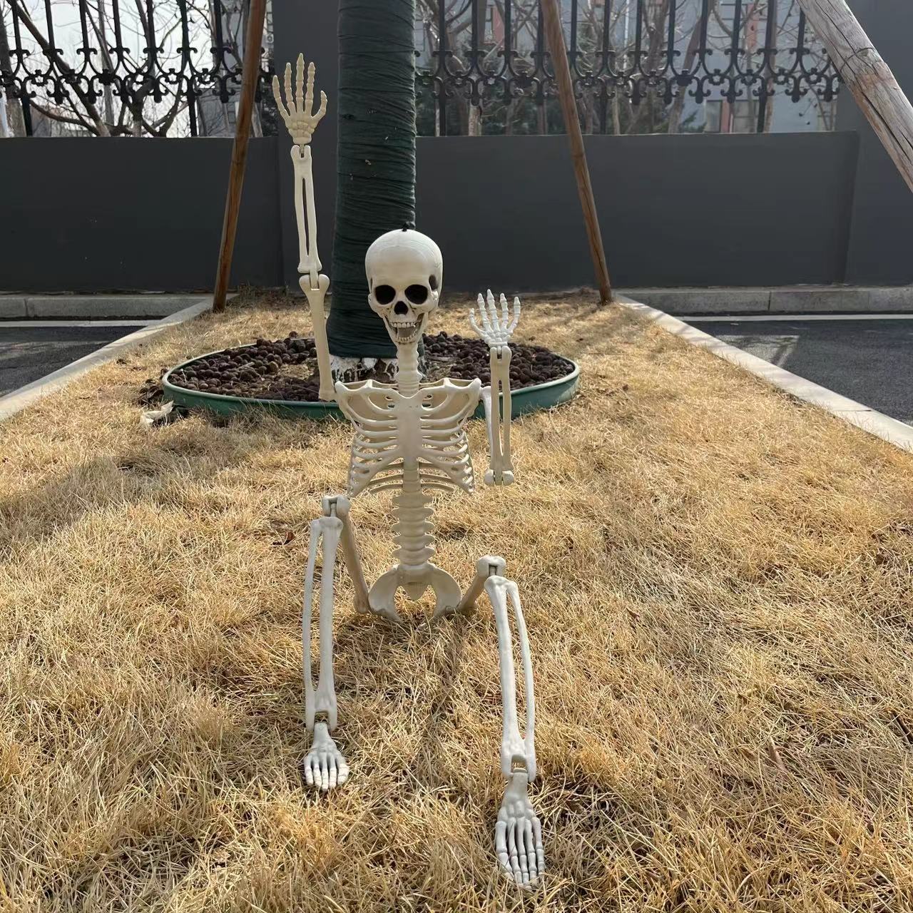 Nuevos productos de Halloween 90 cm se pueden configurar nuevos esqueletos accesorios esqueleto comercio electrónico Amazon explosión colgante