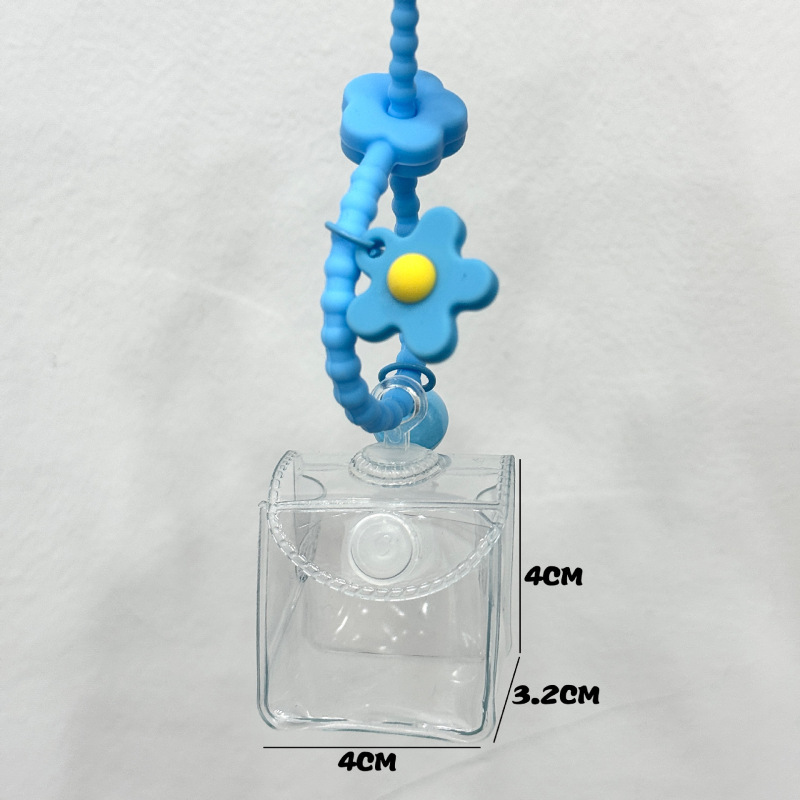超Q萌え粒氷4 * 4cm小ストラップ人形バッグ外出展示防塵透明収納バッグ谷美|undefined