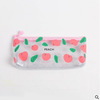 Brand capacious pencil case, Japanese stationery for elementary school students, storage bag PVC, flowered