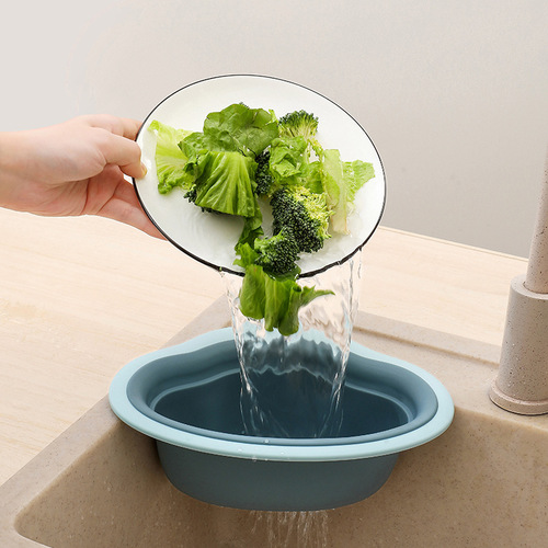 Washbasin reversible cloud sink drain basket filter corner fruit washing kitchen sink multi-functional storage rack