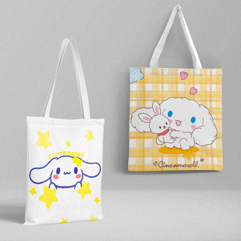 Bolsa de lona Sanli Gull pequeña fresca y simple estilo ins versión coreana hermosa bolsa de hombro bolsa de compras portátil al por mayor