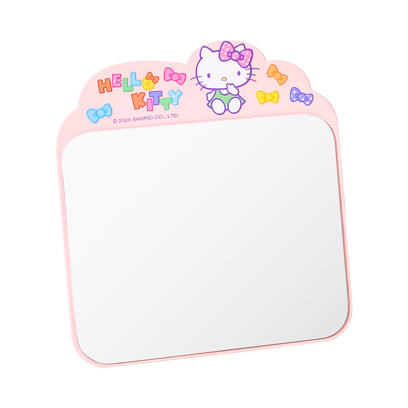HelloKitty正版台式学生化妆镜可爱卡通台镜便携金属桌面镜子|undefined