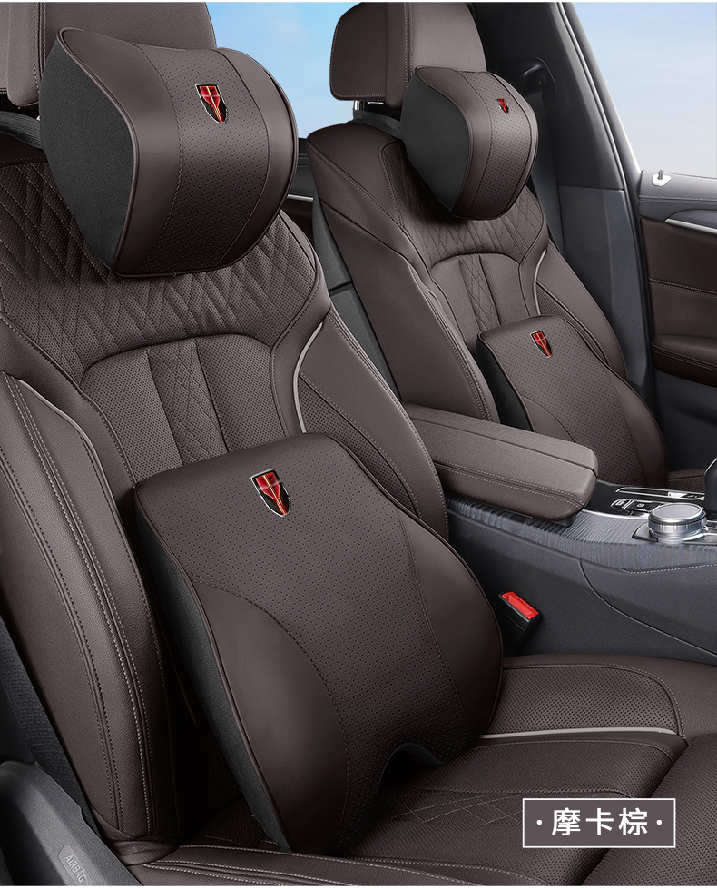 Hongqi Headrest Neck Pillow HS5/H5/HS7/H7/H9 Car Memory Foam Waist Cushion Pillow Car Interior Decoration Supplies