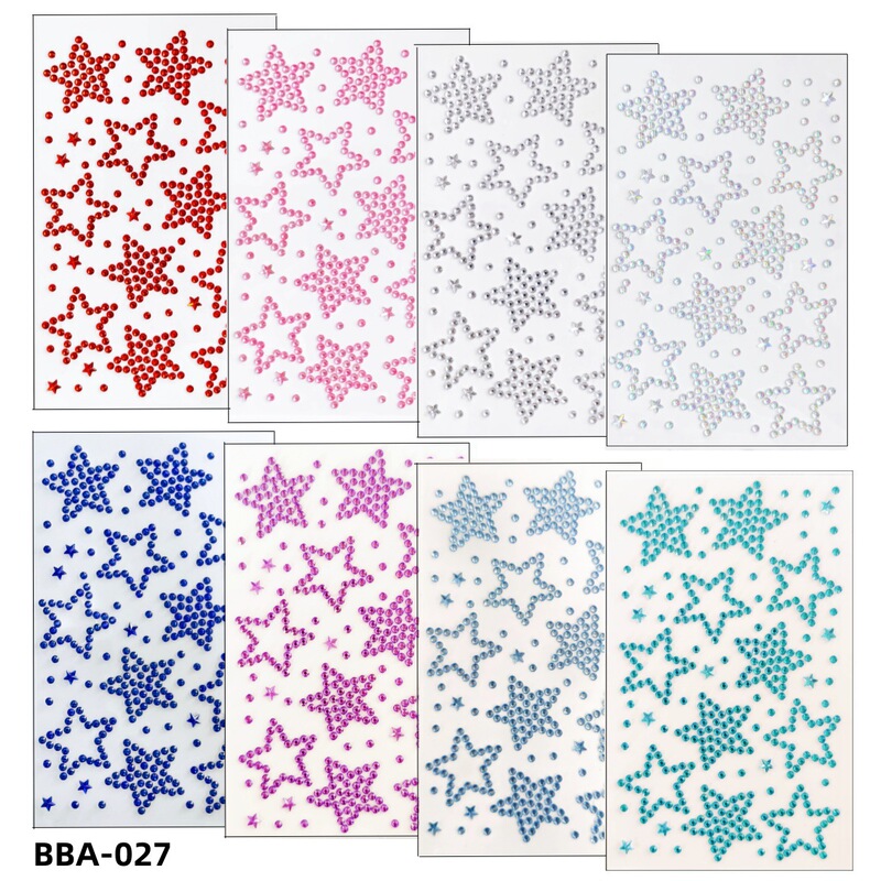 Concert Music Festival Should Aid Laser Stars Love Makeup Sticker ins Hollow Stars DIY Handmade Account Material Sticker