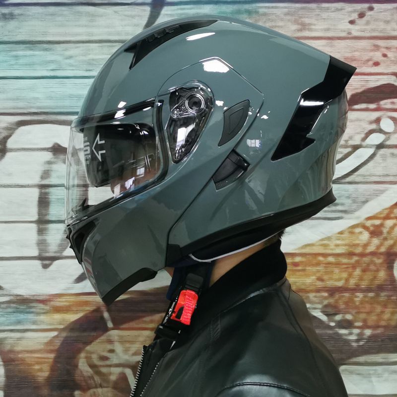 Electric Motorcycle Helmet Men's Full Face Dual Visor Winter Helmet
