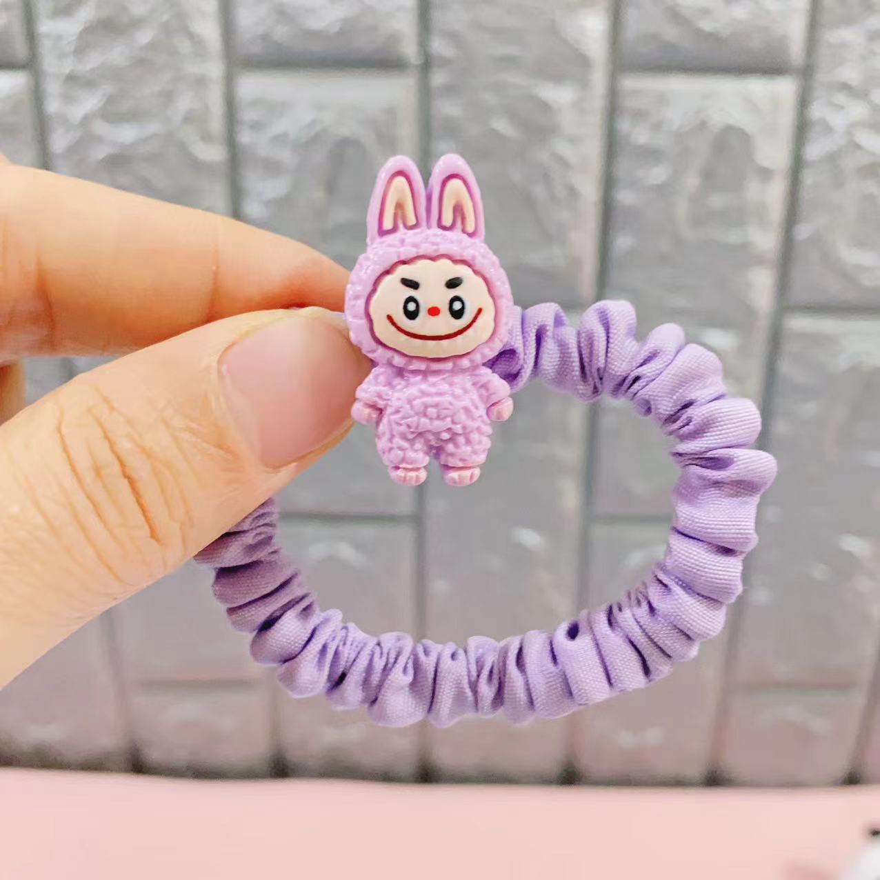 컬러풀한 고무줄 풀 천 2#(보라색)
