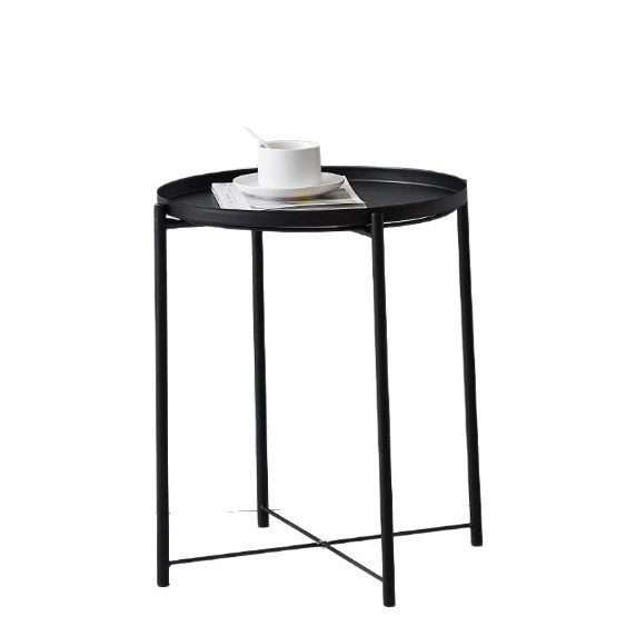 Comercio exterior sofá nórdico sala de estar hierro forjado desmontaje mesa de té ocio pequeña mesa redonda dormitorio balcón mini mesa de té