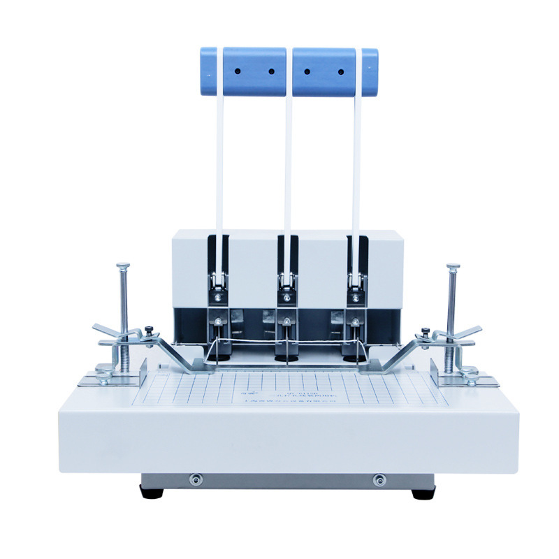QY-6115N Three-Hole Punching Machine, 80MM Spacing, Auto Threading 5