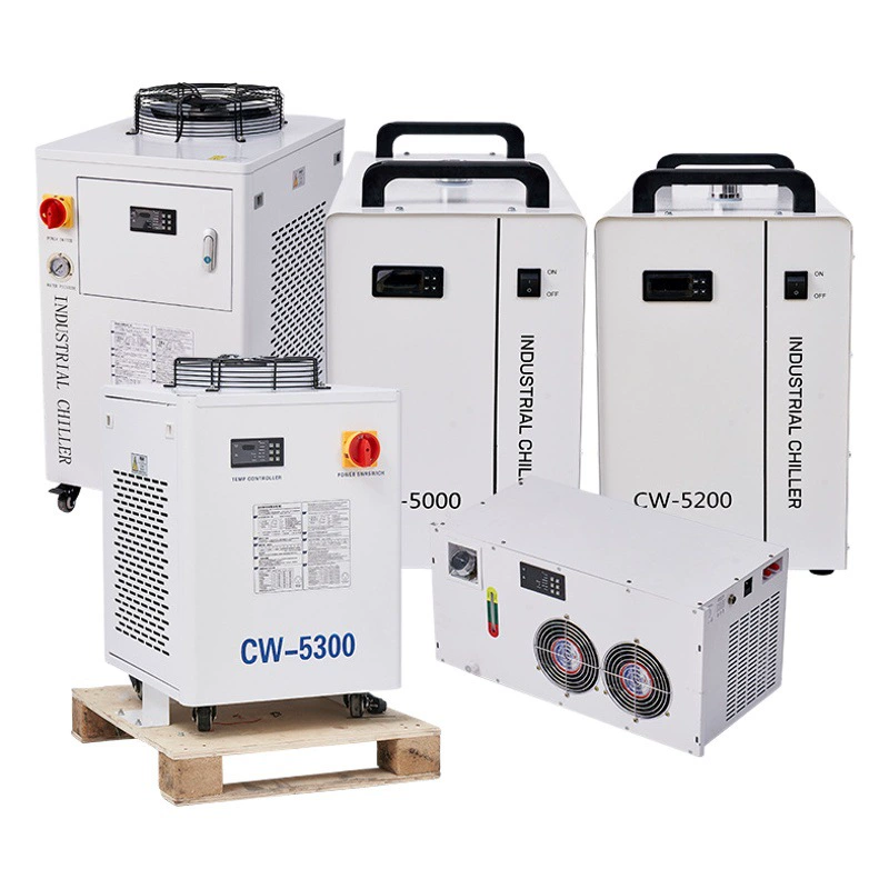 CW серии Промышленный охладитель лазерной гравировки и резки УФ струйный принтер циркуляционный резервуар с водой охлаждение и холодильное оборудование