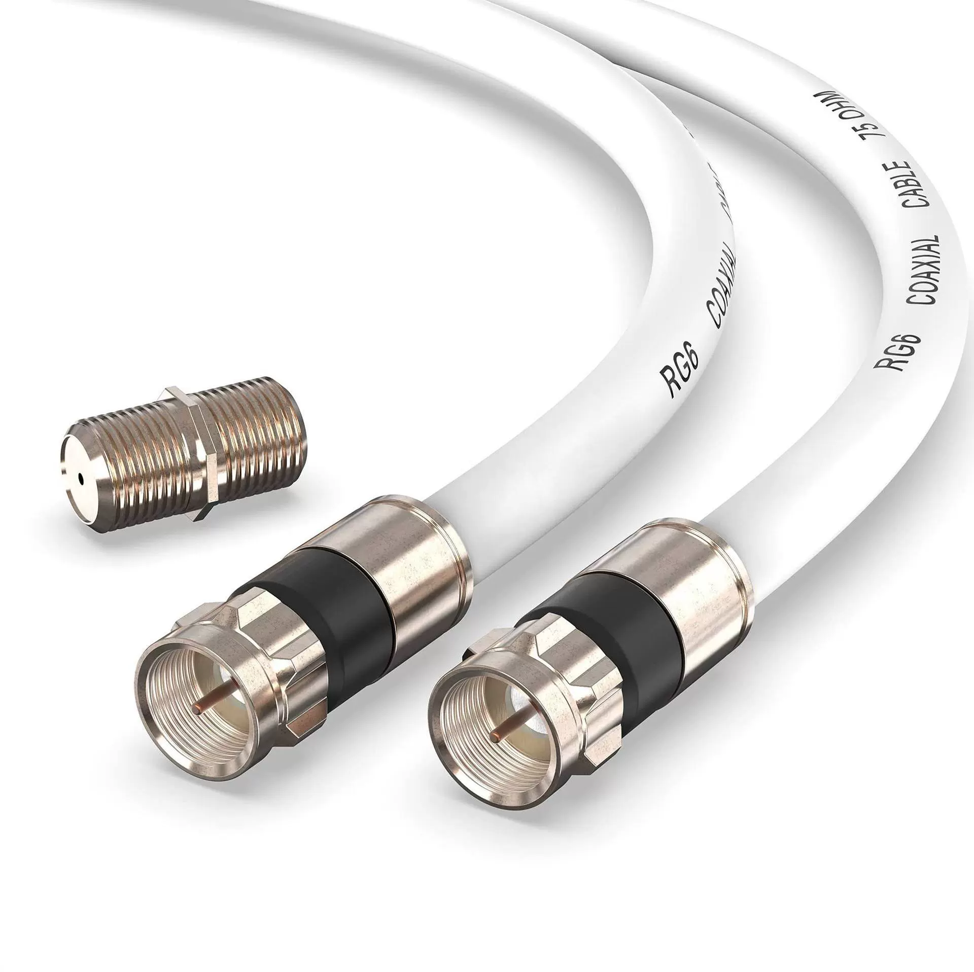 电视机顶盒线有线电视线英制f头连接线公母同轴电缆射频