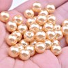 Glossy accessory, beads from pearl, 8mm, wholesale