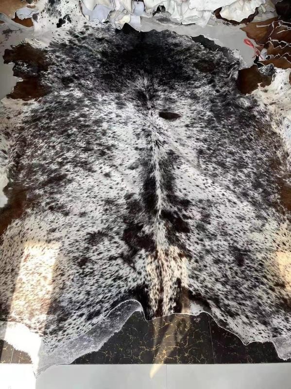 黑白花纹自然原色花纹奶牛皮 红白花 咖啡白花等种类全 皮毛靓滑