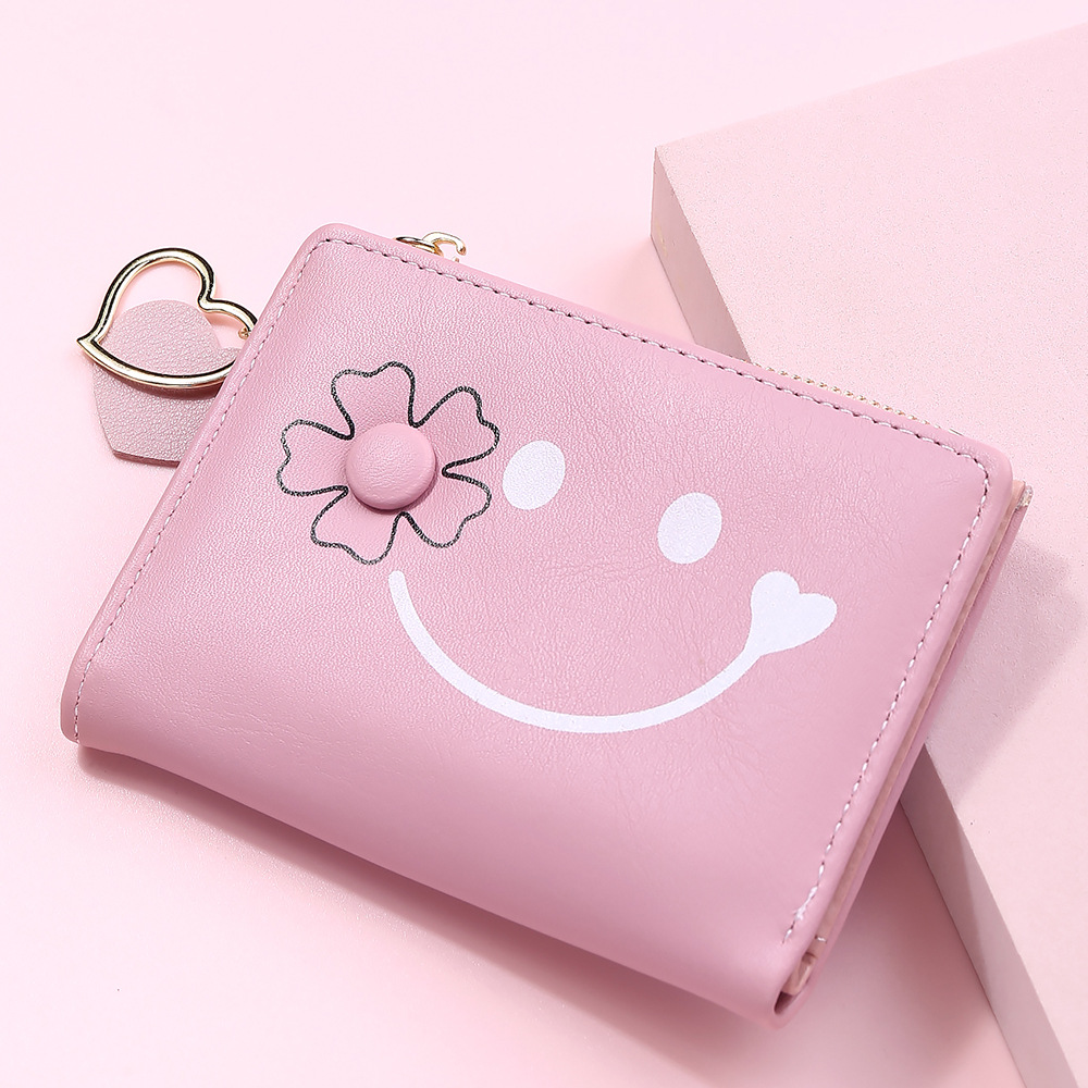 Women's Solid Color Flower Pu Leather Zipper Buckle Coin Purses display picture 2