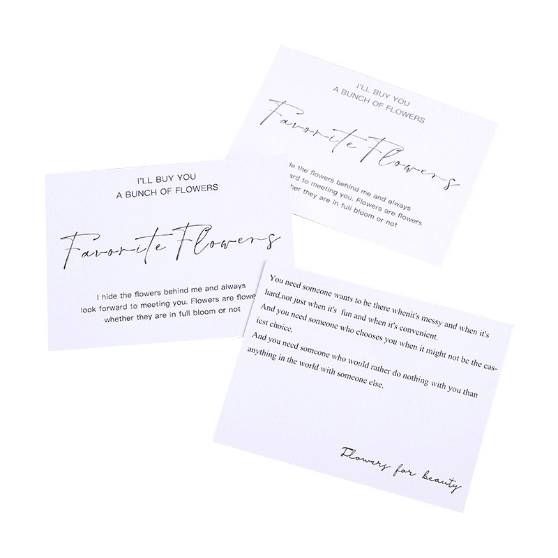 Flor regalo caza rima flor accesorios de embalaje tarjeta de felicitación ramo de vacaciones tarjeta de embalaje regalo decoración tarjeta internet celebridad tarjeta de amor