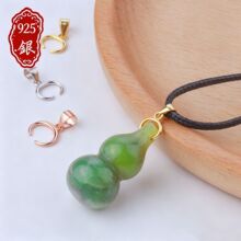 S925���yţ�ǿ۵����A�� DIY��ʯ���J�������f�ܿ��^���ҿ�ţ��