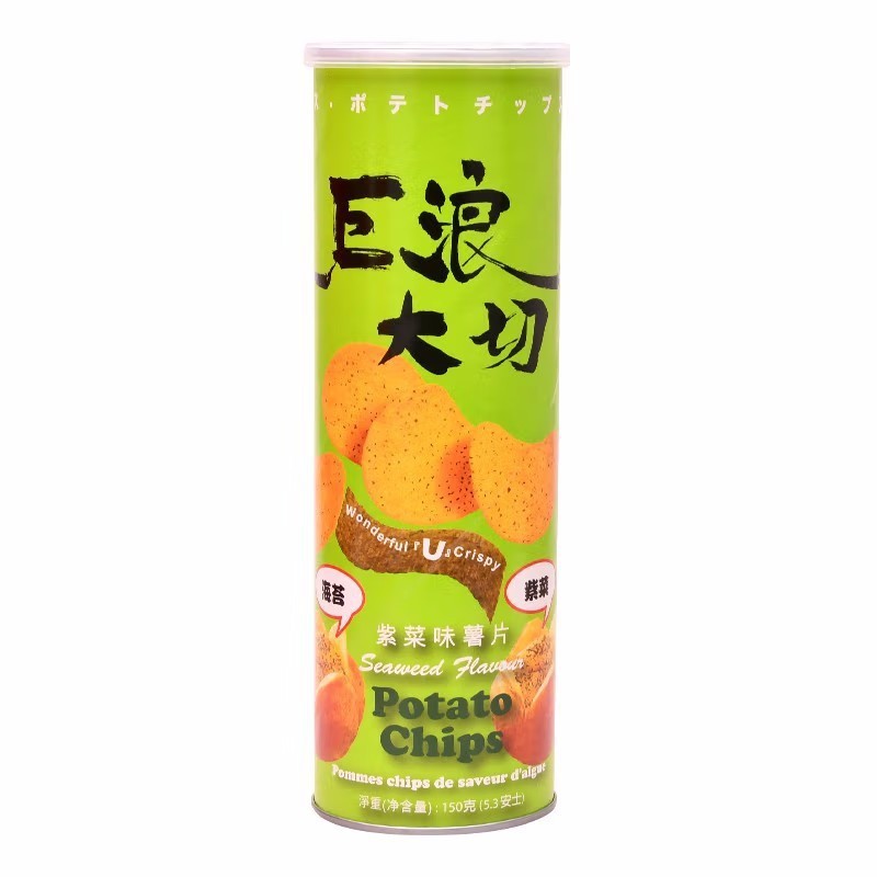 マレーシア輸入 EDOパック ジャイアントウェーブ カットポテトチップス 150g オリジナルトマトパフ食品|undefined