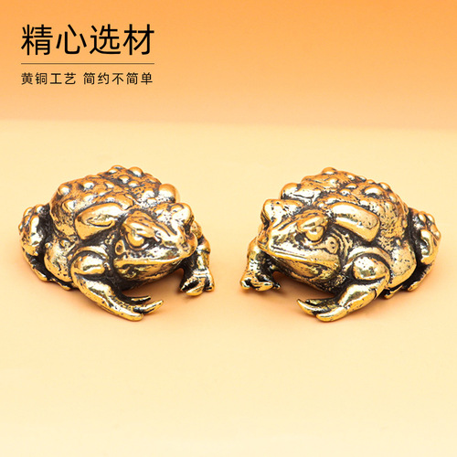 Year of the Rabbit, golden toad, rich man in the world, creative ins style landscape ornaments, living room ornaments wholesale