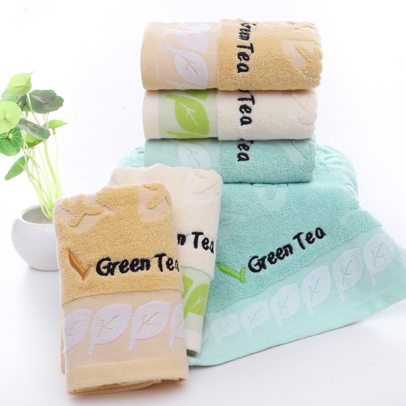 Wholesale Soft and Thick Absorbent Factory Towels, Household Face Towels, Cotton Material Towels with Printed Embroidered LOGO as Gifts