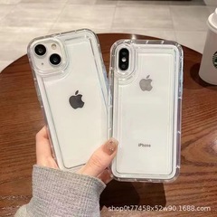 衝撃吸収エアバッグケース iPhone17対応 中空フレーム 落下防止 16ProMax Apple 15 全面保護 14 保護ケース