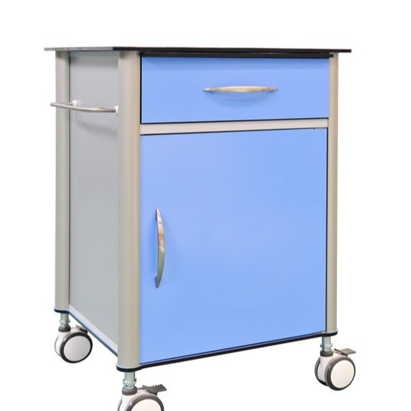 抗倍特移动推车柜 HPL推车带静音轮四轮刹车功能 输液车病房推车
