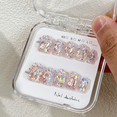 蹦迪 | 純手工短款穿戴甲網紅美甲貼片新款純欲風甲片