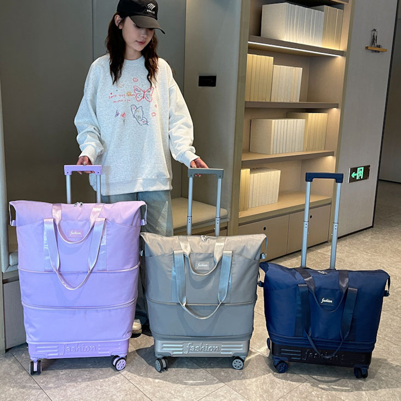 万向轮旅行包超大容量轻便拉杆出差短途收纳袋防水户外扩展行李袋