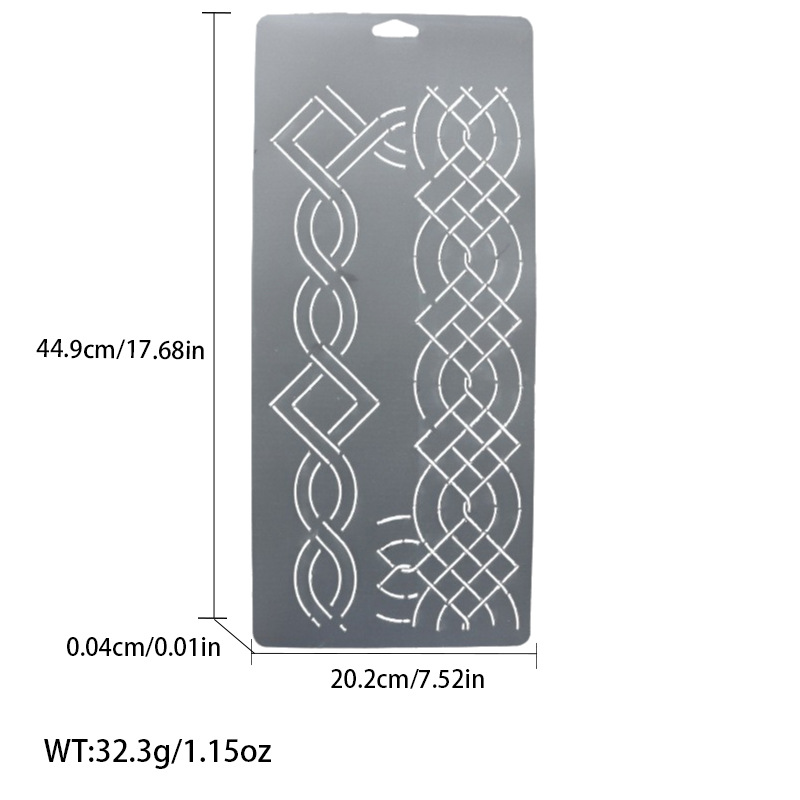 Línea presionando Plantilla de bordado plantilla patrón de ciruela bambú acolchado tablero de dibujo plantilla de bordado herramienta de patchwork