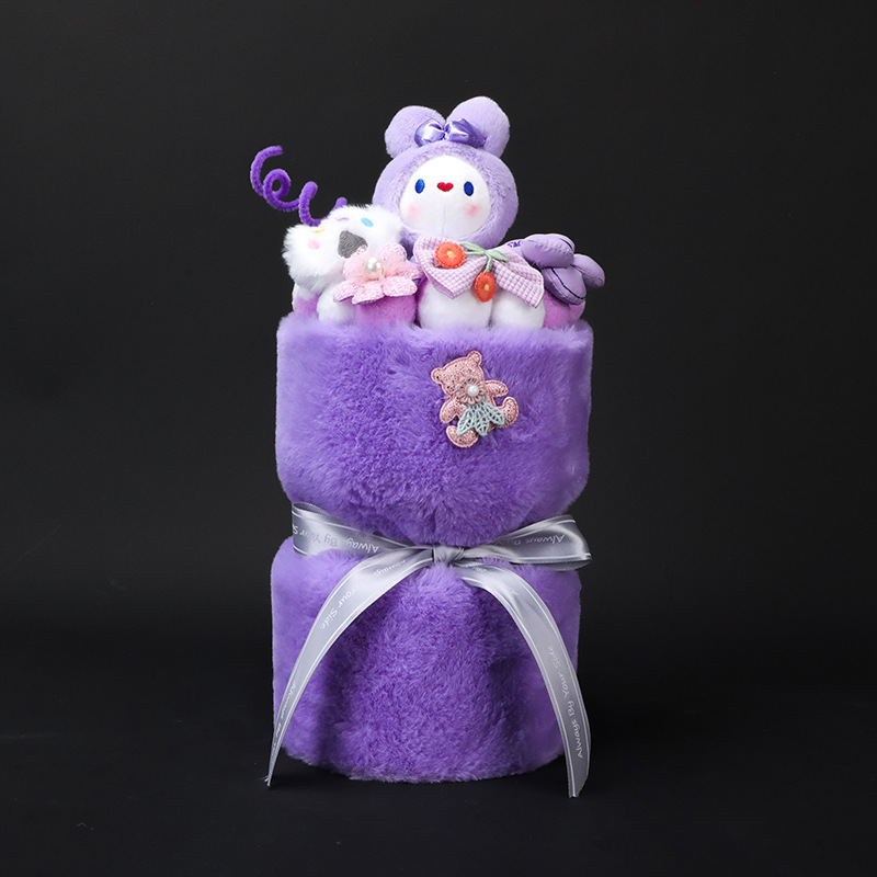 (procesamiento de liquidación) productos terminados 1 de junio día de los niños muñeca ramo de flores regalo para jardín de infantes muñeca ramo de flores para niños