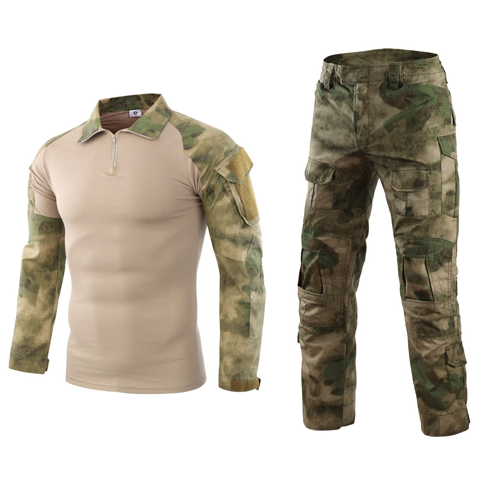 Rana trajes de hombre al por mayor engrosado mangas largas camuflaje deportivo de rana al aire libre ruinas tácticas trajes de camuflaje