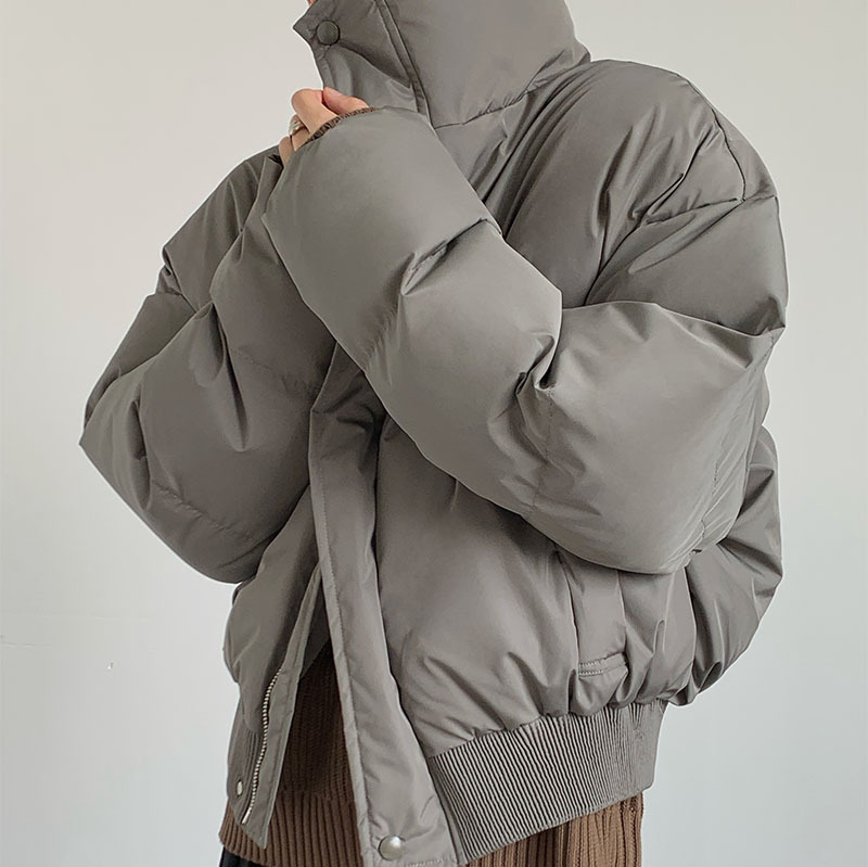 2023 Invierno Changbai Montaña 0 grados acompañando ropa de algodón acolchado collar de soporte suelto de los hombres engrosada ropa de pan caliente de alta calidad ins moda