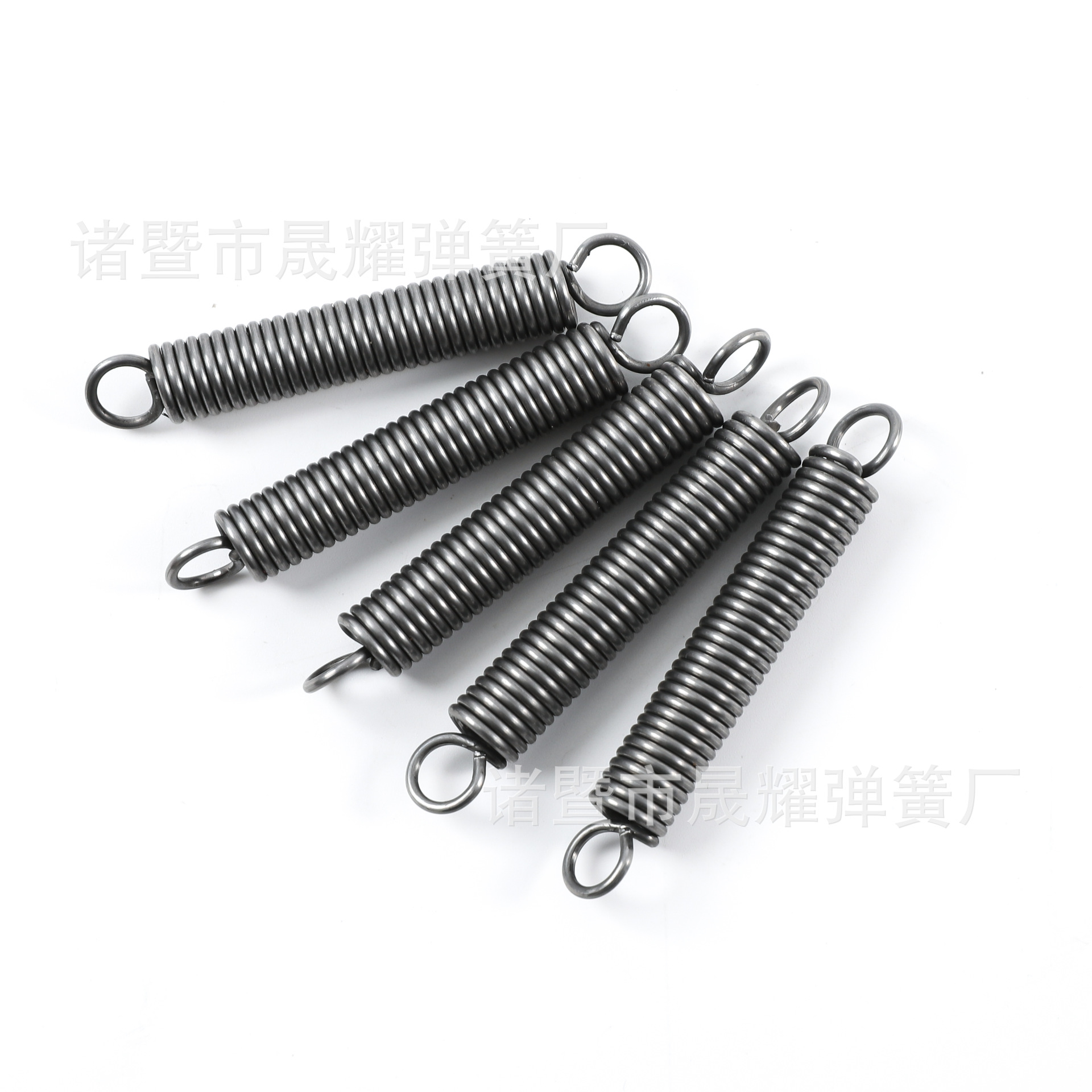 双钩拉伸弹簧碳素钢不锈钢304伸缩拉伸弹簧拉力闭口拉簧可定
