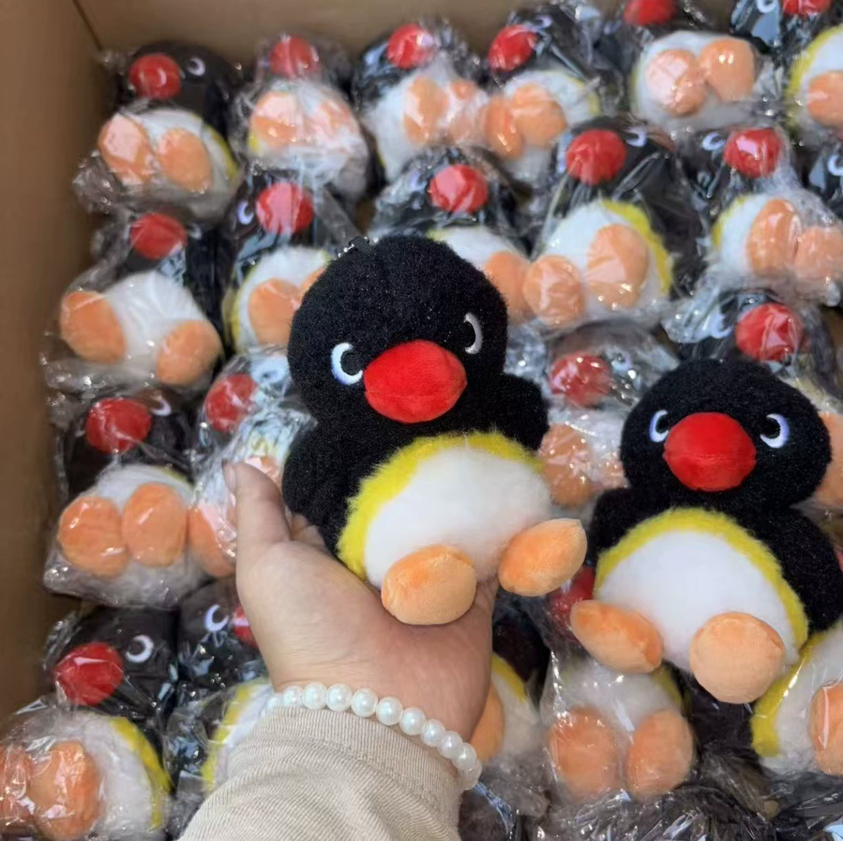 Children's plush cute pendant, backpack, pack, pinguin