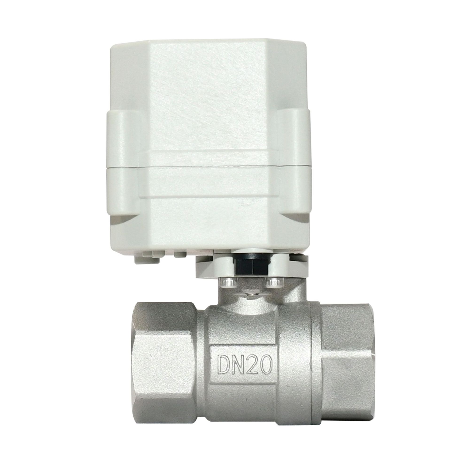 6分微型电动球阀缩通径常开常闭两通不锈钢TONHE可替电磁阀  DN20